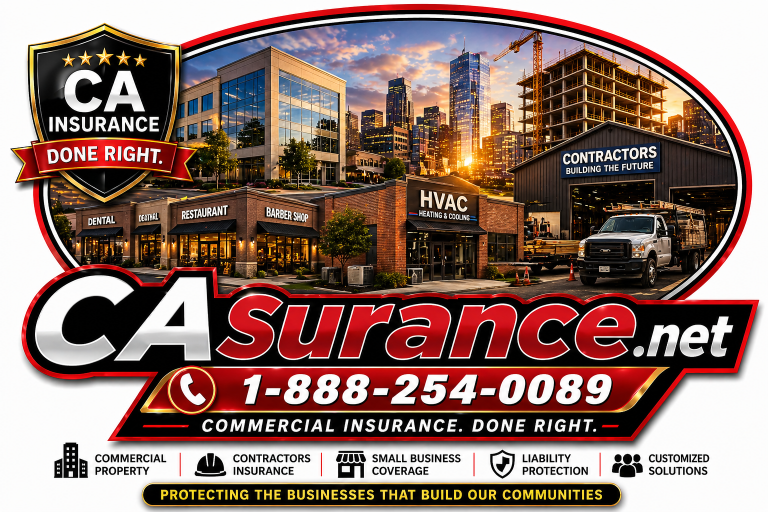 Casurance.net — Commercial Insurance Done Right — 1-888-254-0089