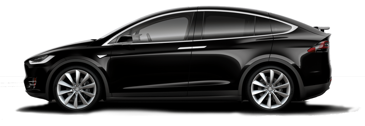 Black Tesla Model X electric SUV