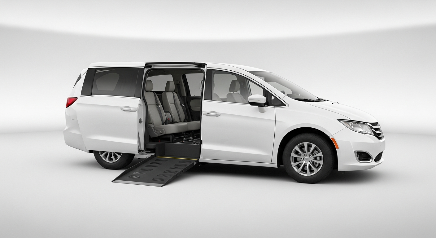 Wheelchair accessible paratransit van